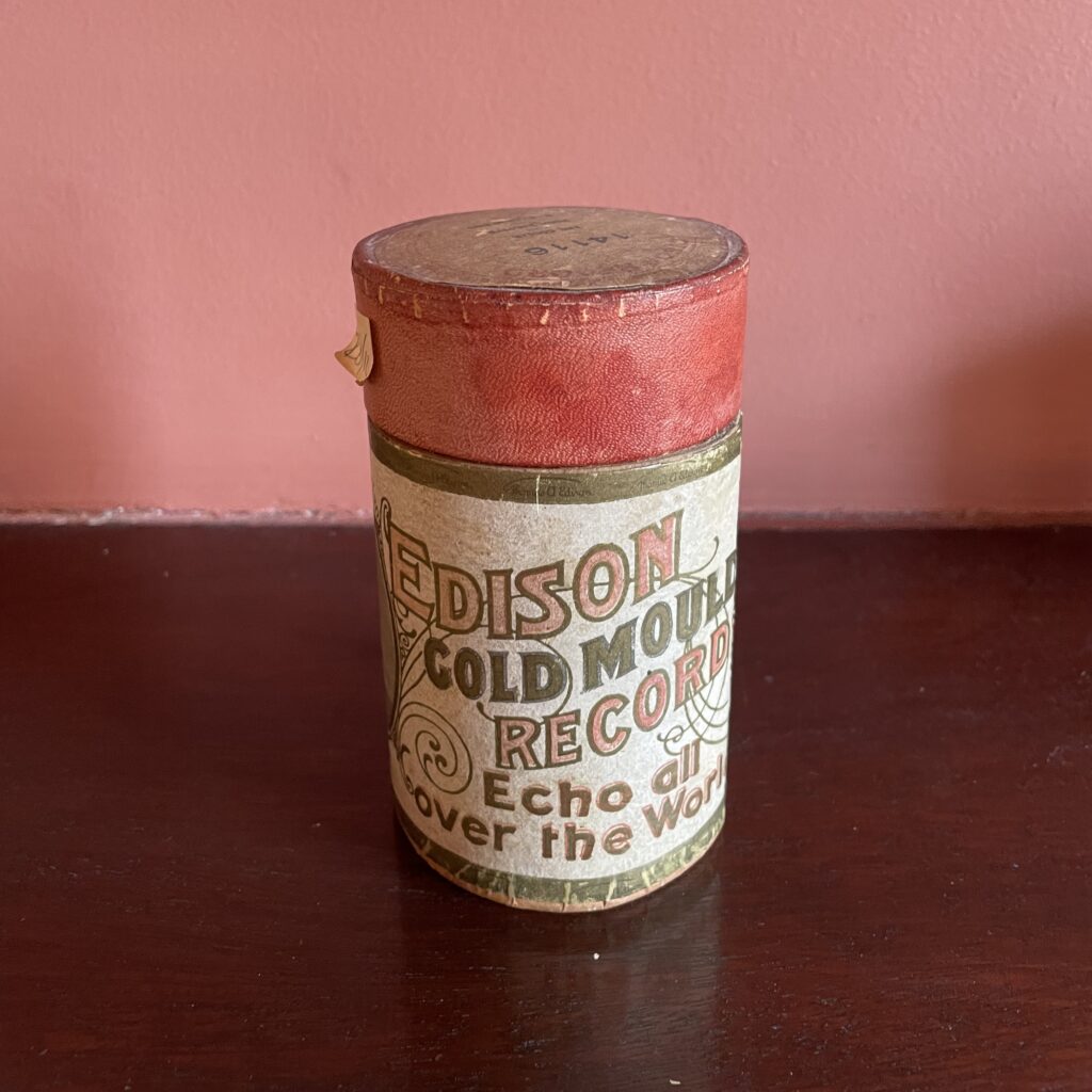 Photo of one commercial cylinder recording