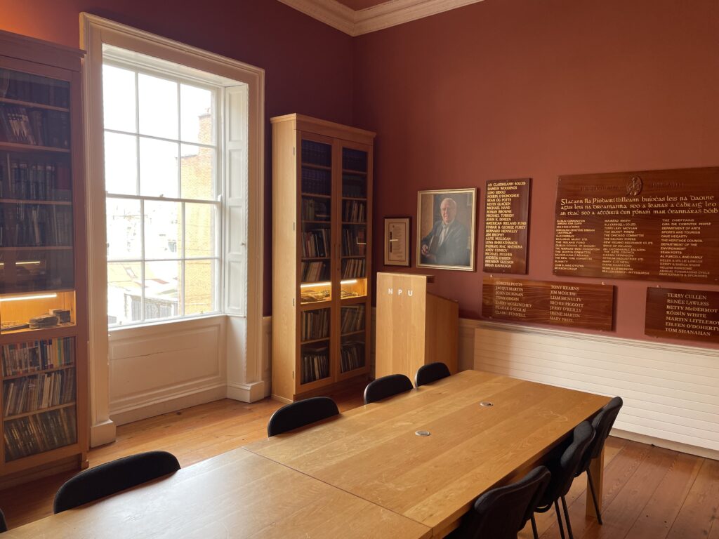 Photo of the NPU Library at Henrietta Street HQ