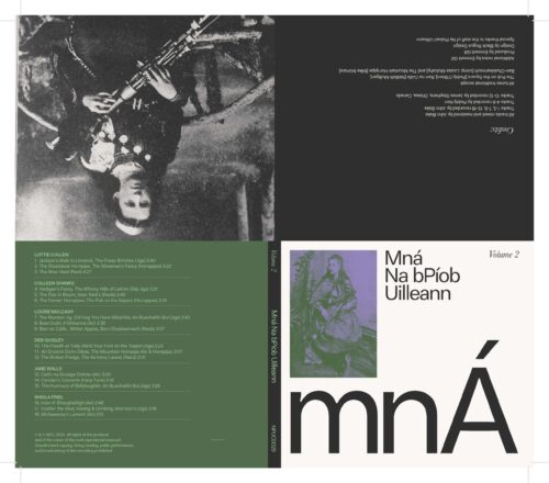 photo of Mná na bPíob Uilleann vol 2 album cover and tracklist