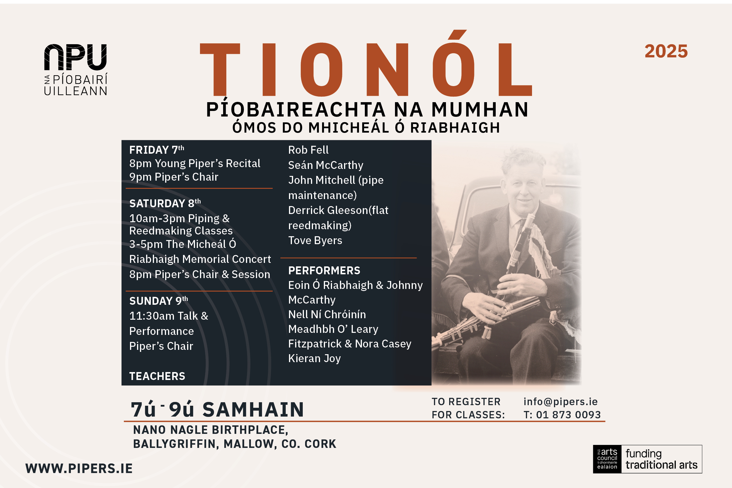 Tionól na Mumhan Event Listing - Updated