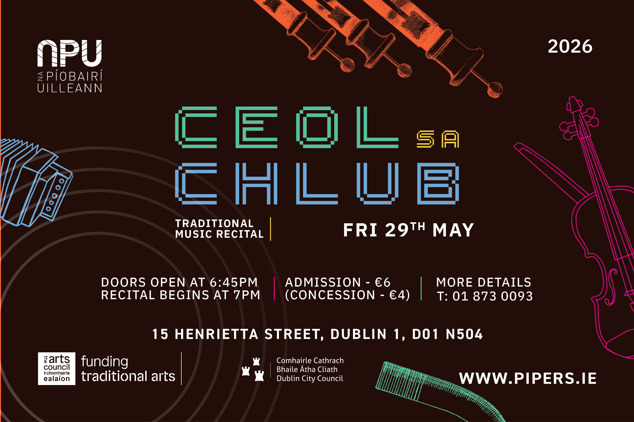 Ceol sa May Event Listing